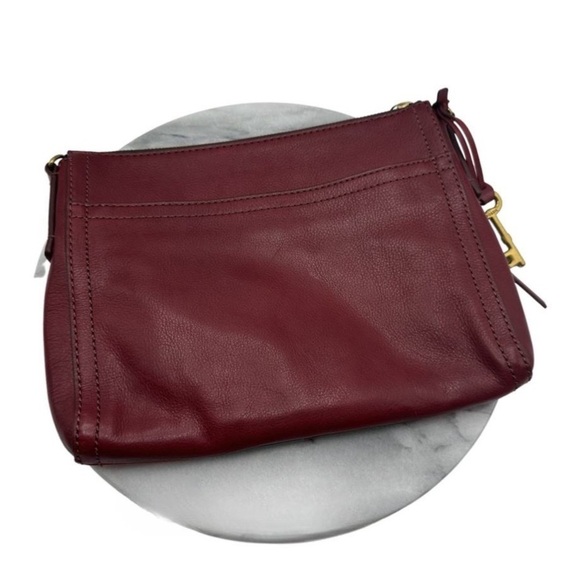 Fossil‎ Multi Leather Square Patch Clutch Crossbody Handbag - Picture 13 of 15